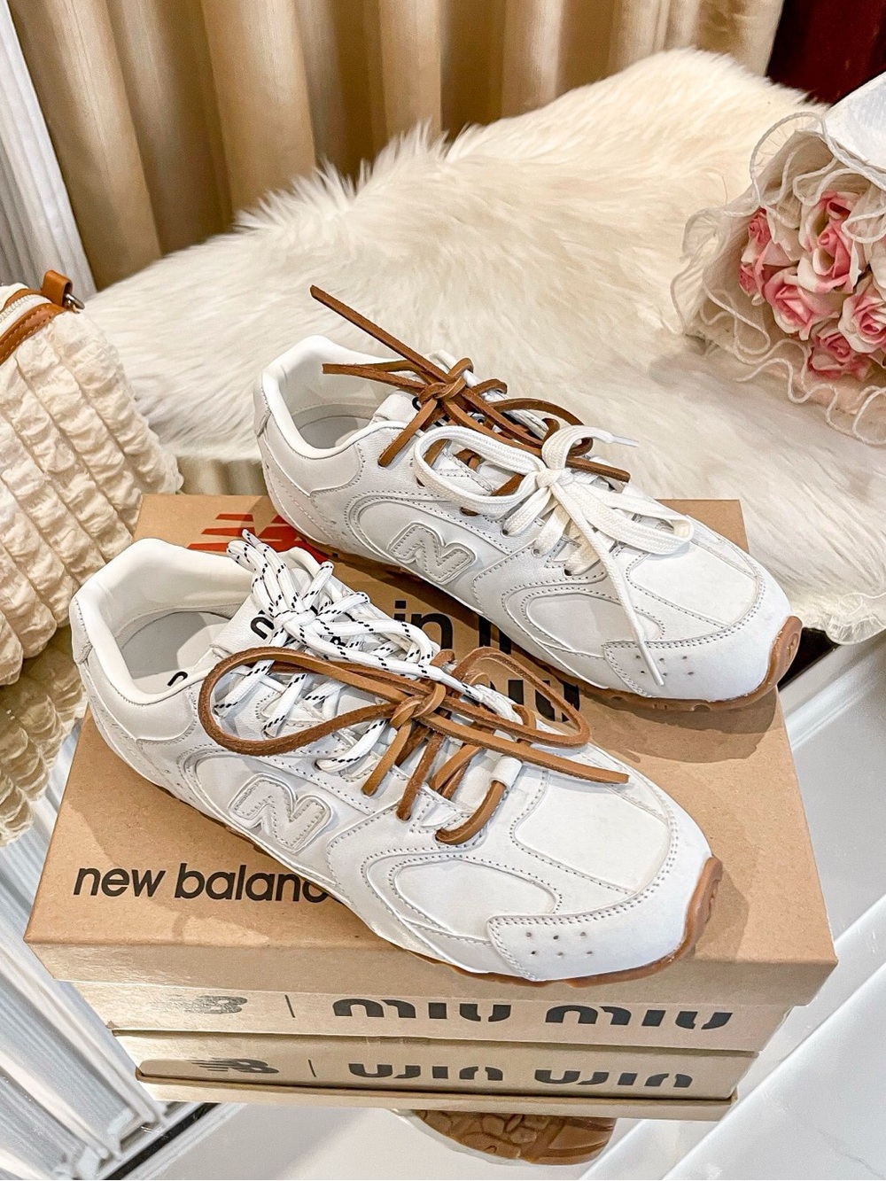 New Balance x MIU MIU NB 530 SL Women's Casual Sneakers